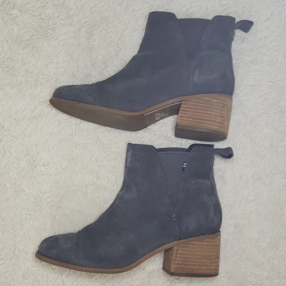 Women's Toms Esme Gray Boots Sz 8.5